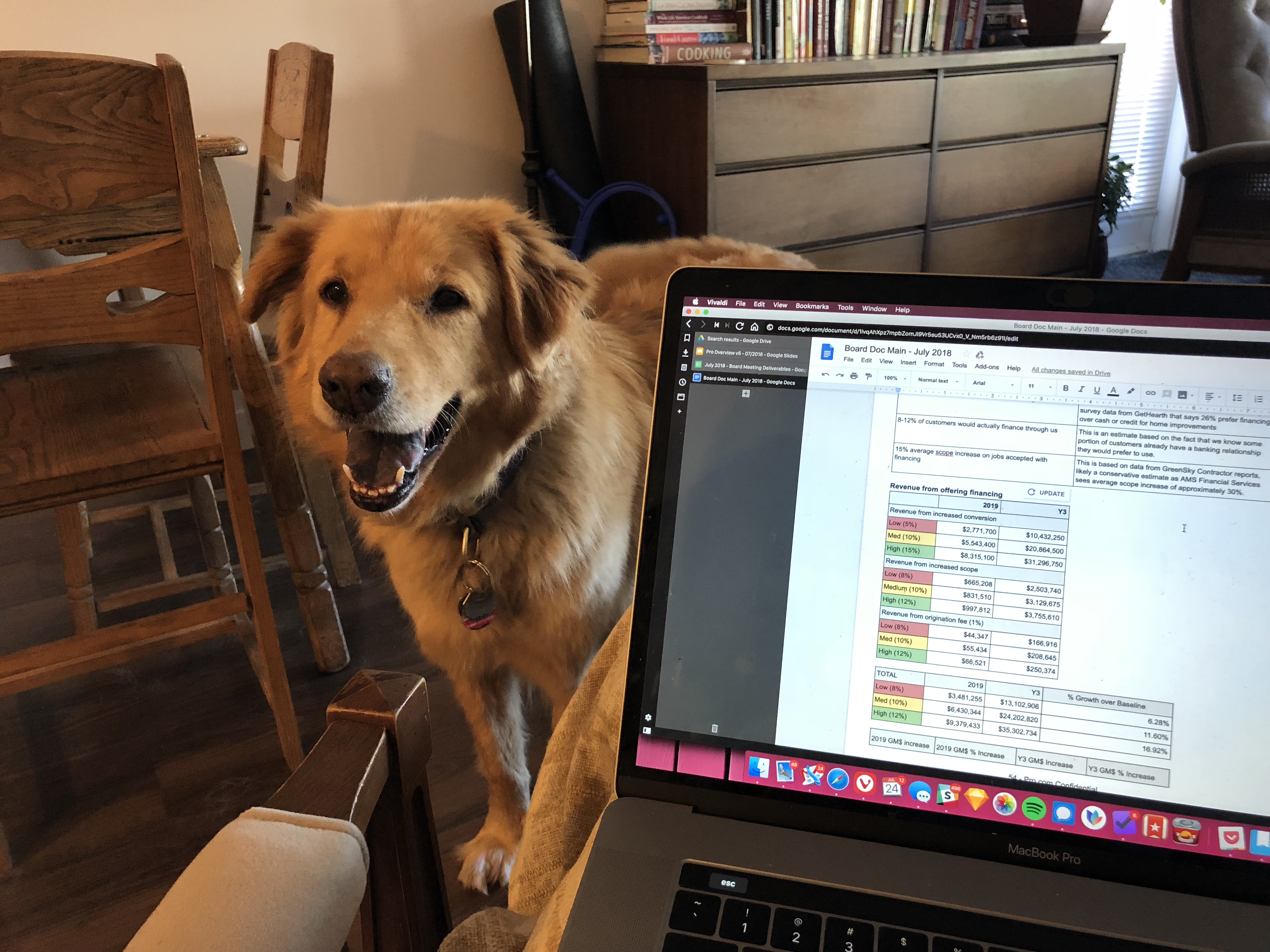 Cooper closing laptop